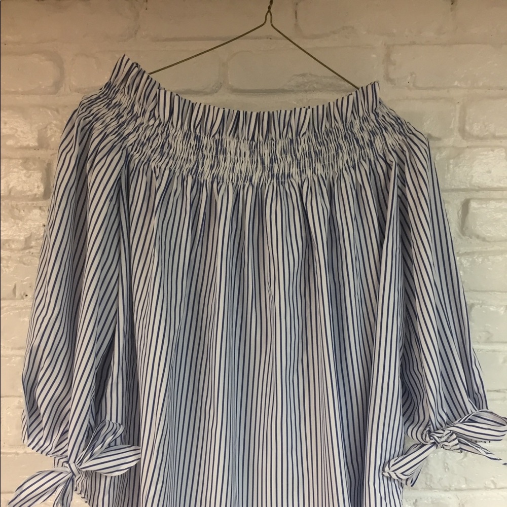 Striped Off the Shoulder Top